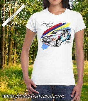 Camiseta Mujer PEUGEOT 205 TURBO 16 GRUPO B