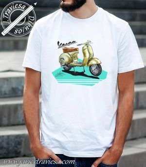 CAMISETA DIBUJO VESPA CLASICA