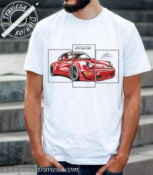 CAMISETA CON EL DIBUJO DEL PORSCHE 911 RWB