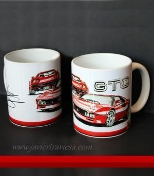TAZA DIBUJO FERRARI 288 GTO