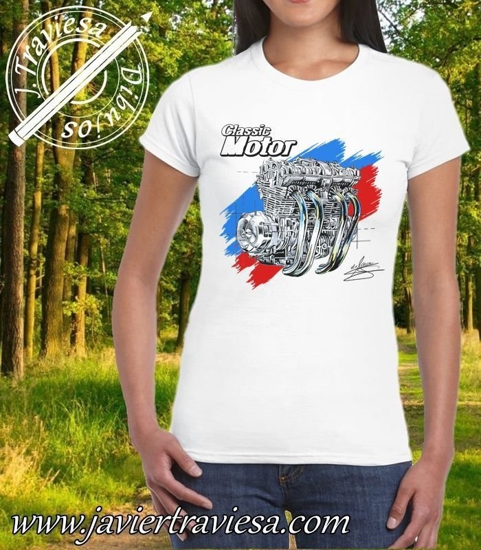 CAMISETA MUJER MOTOR HONDA CB