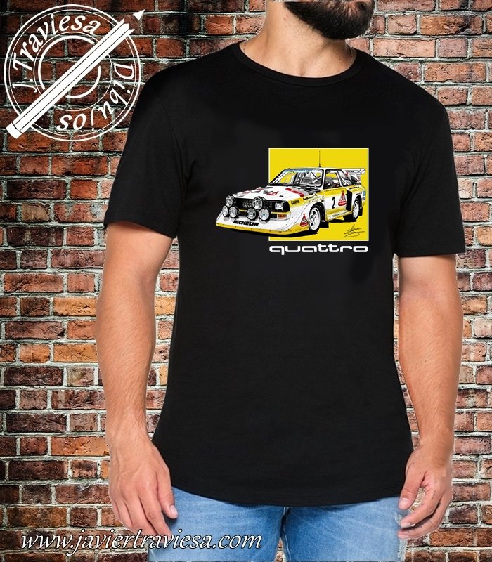CAMISETA RALLY AUDI SPORTQUATTRO BLACK
