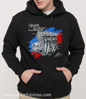 SUDADERA MOTO HONDA CB BLACK