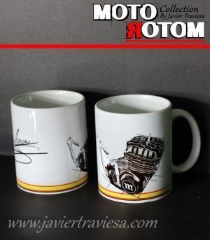 TAZA DIBUJO MOTOR MONTESA