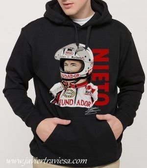 SUDADERA NEGRA ANGEL NIETO