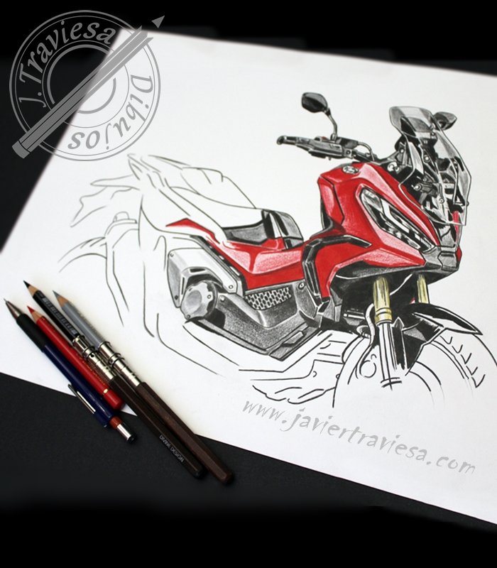 CAMISETA MOTO BLACK HONDA XADV - Imagen 3