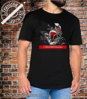 CAMISETA MOTO BLACK DUCATI MULTISTRADA