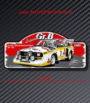 PLACA RALLY AUDI SPORTQUATTRO S1 E2