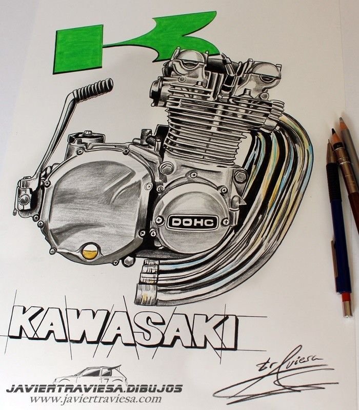 POSTER MOTOR KAWASAKI - Imagen 3