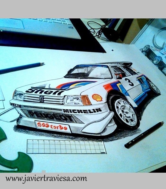 CAMISETA PEUGEOT 205 TURBO 16 GRUPO B - Imagen 3