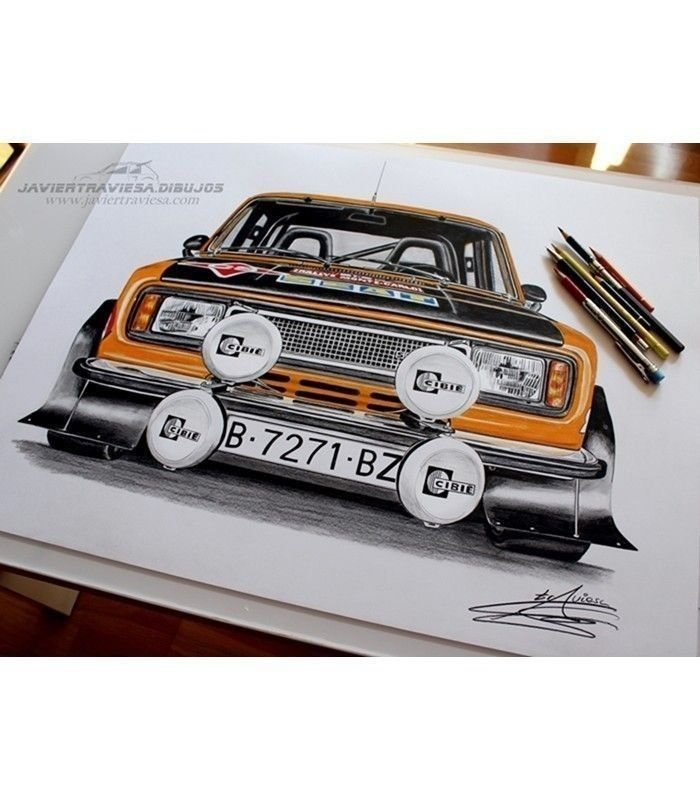 CAMISETA SEAT 124 RALLY MONTECARLO BLACK - Imagen 3