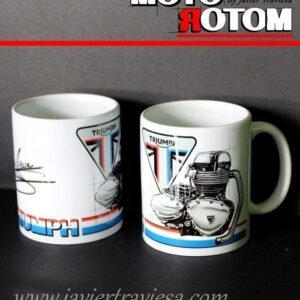 TAZA DIBUJO MOTOR TRIUMPH