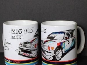 TAZA PEUGEOT 205 TURBO 16 GRUPO B RALLY
