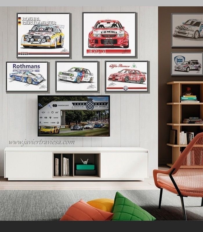 Poster PEUGEOT 205 TURBO 16 GRUPO B - Imagen 3