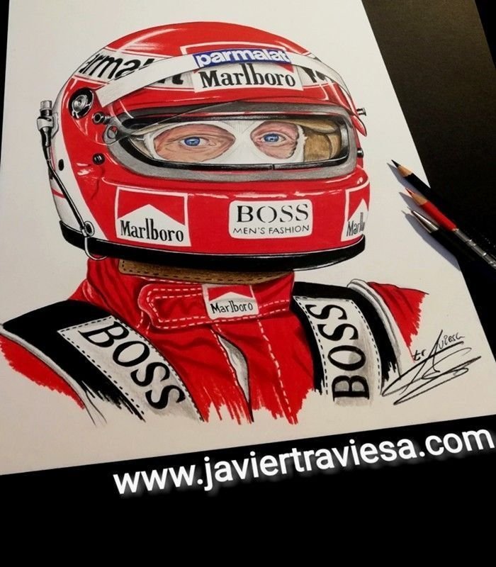 CAMISETA F1 PILOTOS LEGENDARIOS N.L. BLANCA - Imagen 3