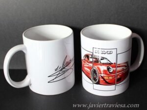 TAZA DIBUJO PORSCHE 911 RWB