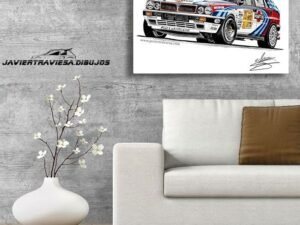 POSTER LANCIA DELTA HF INTEGRALE MARTINI RACING