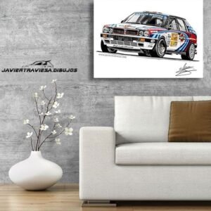 POSTER LANCIA DELTA HF INTEGRALE MARTINI RACING