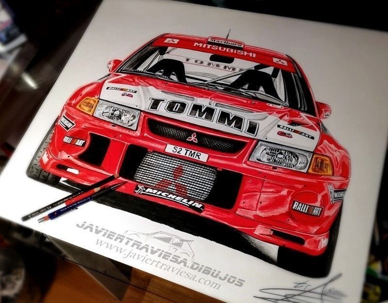 POSTER MITSUBISHI LANCER EVO VI TOMMI MAKINEN - Imagen 4