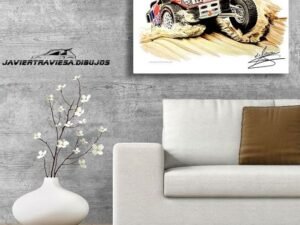 POSTER MINI JCW BUGGY CARLOS SAINZ DAKAR 2020