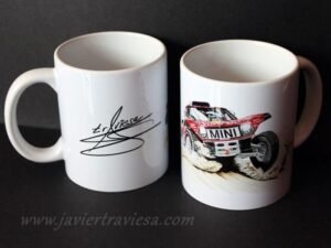 TAZA DIBUJO MINI JCW DAKAR 2020