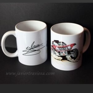 TAZA DIBUJO MINI JCW DAKAR 2020