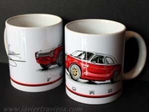 TAZA DIBUJO FORD ESCORT MK1