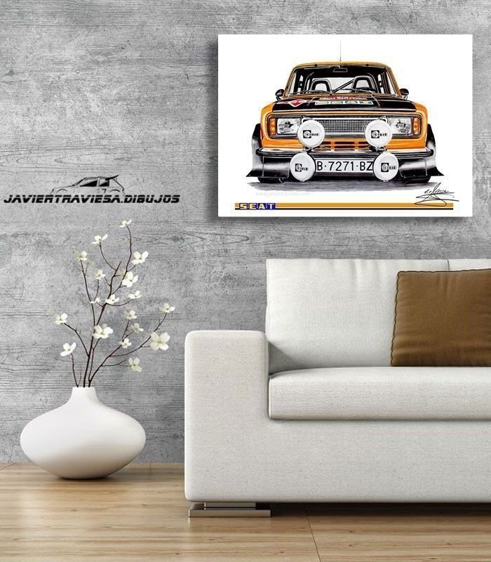 POSTER SEAT 124D 1800 Rally Montecarlo