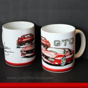 TAZA DIBUJO FERRARI 288 GTO