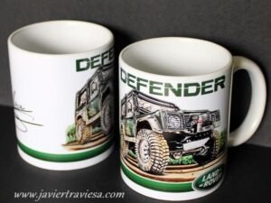 TAZA DIBUJO LAND ROVER DEFENDER