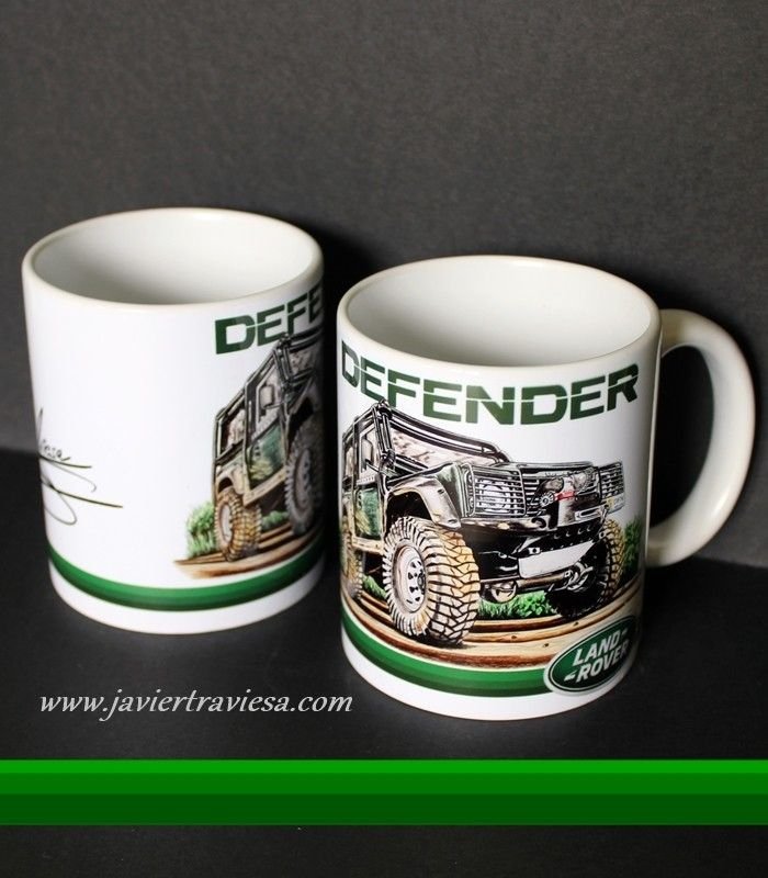 TAZA DIBUJO LAND ROVER DEFENDER