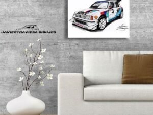 Poster PEUGEOT 205 TURBO 16 GRUPO B