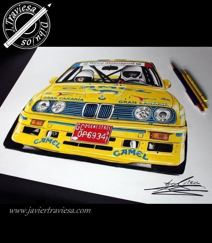 CAMISETA BMW E30 M3 RALLY BLACK - Imagen 3