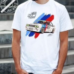 CAMISETA CON DIBUJO DEL INCREIBLE BMW E30 M3 DTM