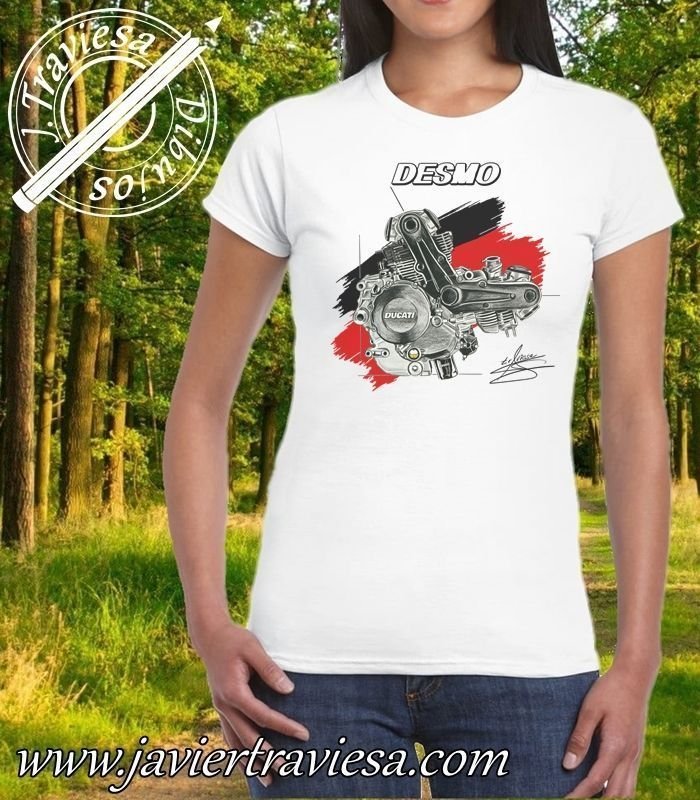 CAMISETA MUJER MOTOR DUCATI