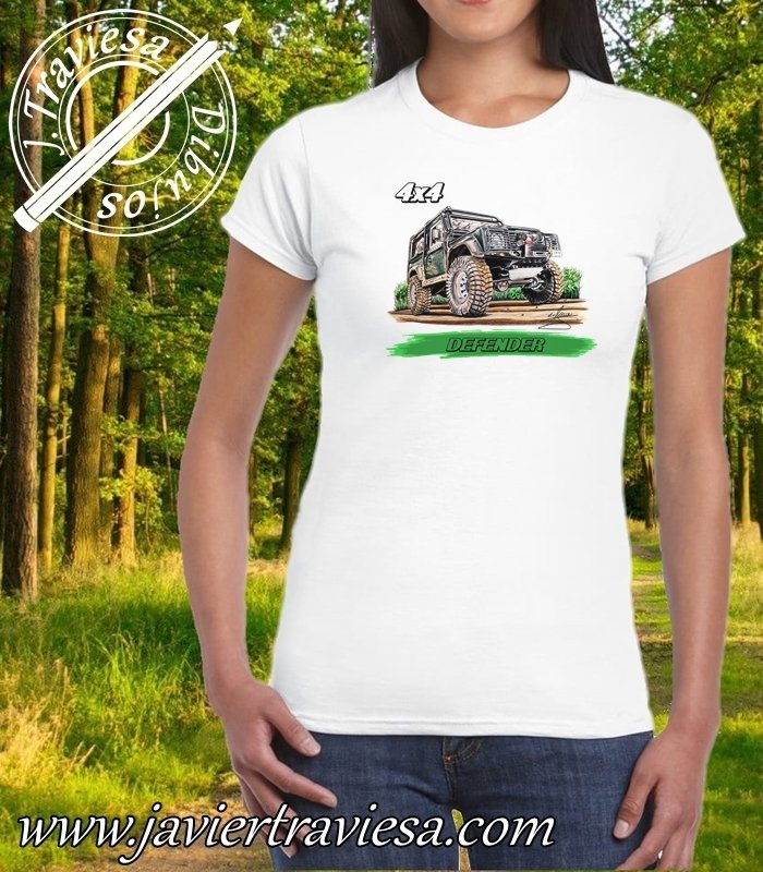 CAMISETA CON DIBUJO DE LAND ROVER DEFENDER - Imagen 3