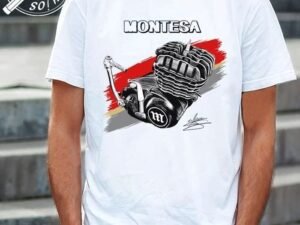 CAMISETA CON DIBUJO DE MOTOR MONTESA