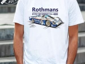 CAMISETA CON EL DIBUJO DEL PORSCHE 962