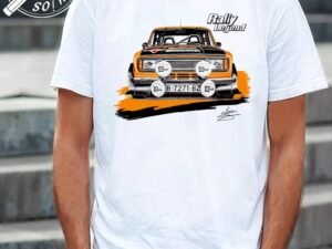 CAMISETA CON DIBUJO DEL SEAT 124D ESPECIAL 1800
