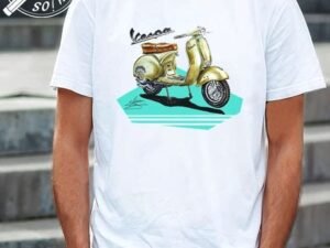 CAMISETA DIBUJO VESPA CLASICA