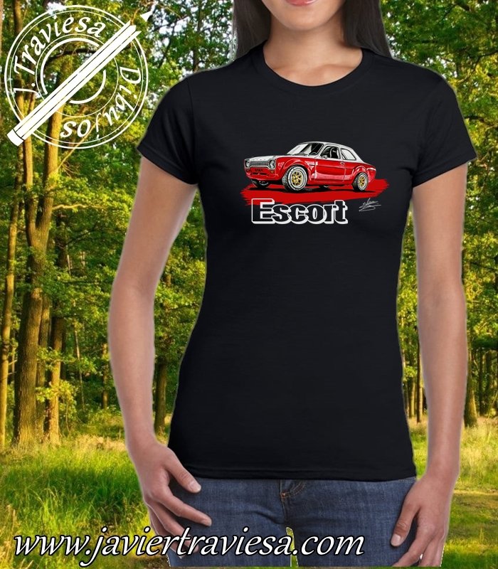 Camiseta Unisex FORD ESCORT Mk1 - Imagen 4