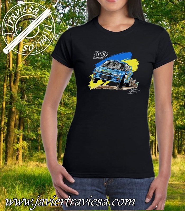 CAMISETA CON EL DIBUJO DEL SUBARU IMPREZA WRC - Imagen 5