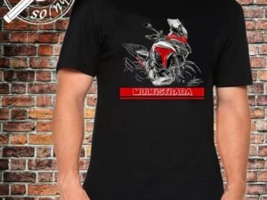 CAMISETA MOTO BLACK DUCATI MULTISTRADA