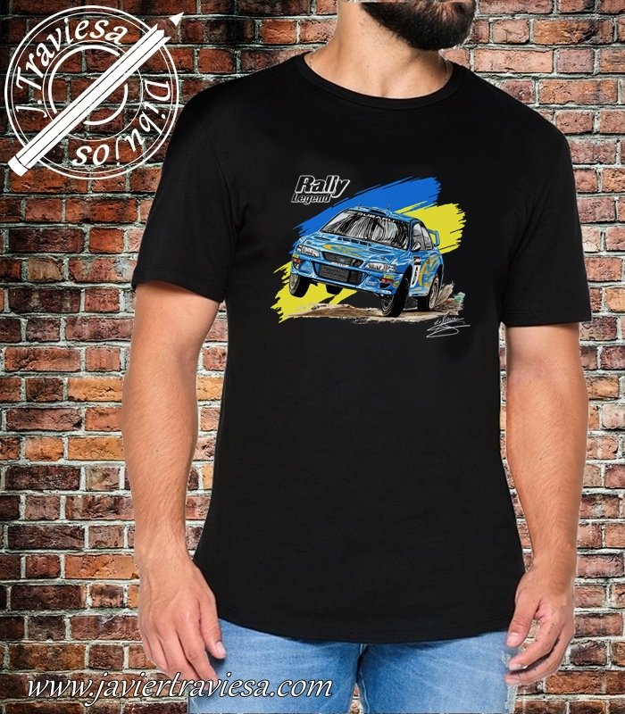 CAMISETA CON EL DIBUJO DEL SUBARU IMPREZA WRC - Imagen 2