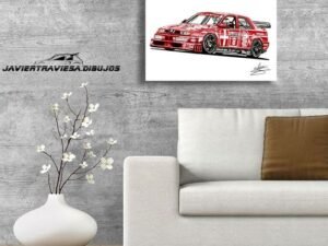POSTER ALFA ROMEO 155 DTM NICOLA LARINI