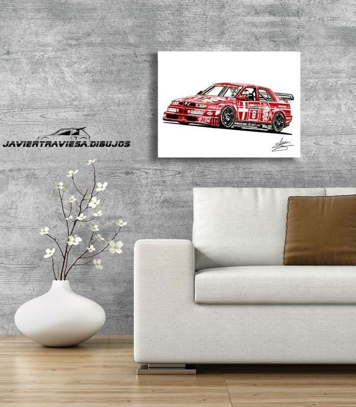 POSTER ALFA ROMEO 155 DTM NICOLA LARINI