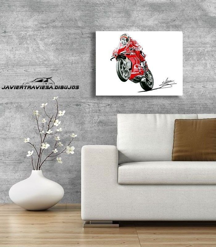 POSTER DUCATI PANIGALE V4R MICHELE PIRRO