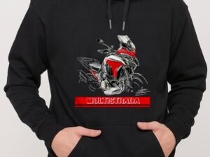 SUDADERA NEGRA MOTO DUCATI MULTISTRADA