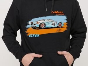 SUDADERA FORD GT40 GULF LEMANS BLACK