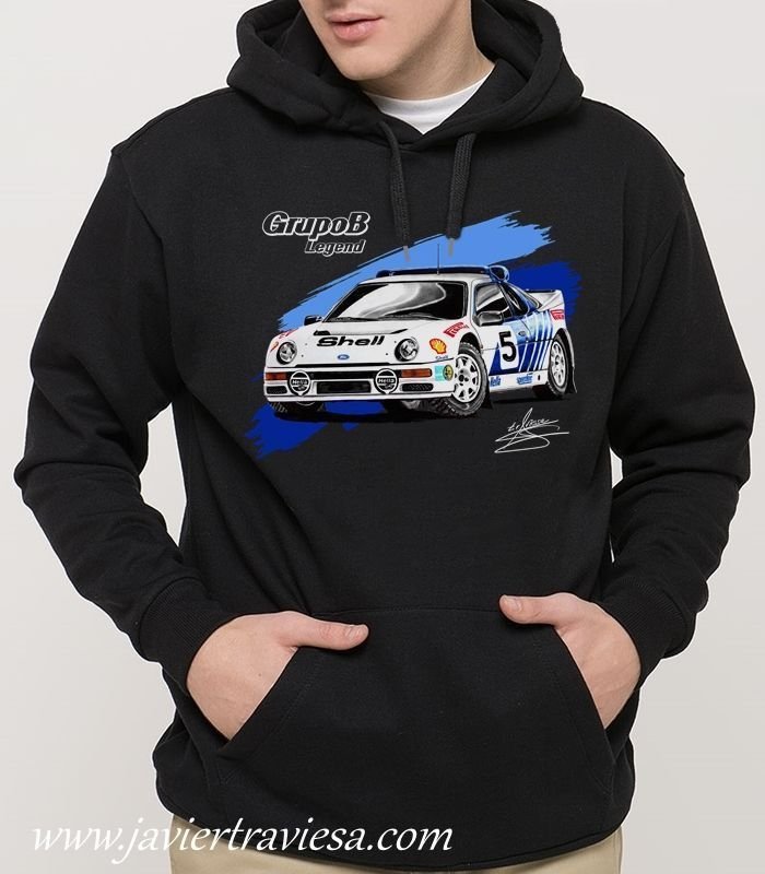 SUDADERA FORD RS200 RALLY BLACK